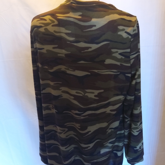Lightweight open front camo cardigan - Picture 9 of 15